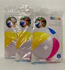 Used, Intex Glossy Panel 24 inch Inflatable Swimming Pool Beach Ball Three NOS for sale  Shipping to South Africa