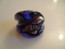 Anillo de joyería original de vidrio de Murano cristal de Murano ÚNICO hecho a mano colorido talla 19,5, usado segunda mano  Embacar hacia Argentina