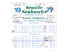 1977 seahawks season for sale  Seattle