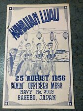 Hawaiian luau 1956 for sale  Bodega Bay