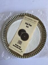 The Pampered Chef Flan Pan Set Set 2 10" Baking Tin w/ Recipe Pamphlet #1700 for sale  Shipping to South Africa