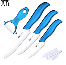 Usado, 4pc Ceramic Kitchen Knives Peeler Set Kitchen Knife Culinary Cooking Blue Gift segunda mano  Embacar hacia Argentina
