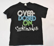 Camiseta Preta Overdosed on Confidence Tamanho Médio Gráfica Retrô Fonte Afiliação comprar usado  Enviando para Brazil