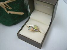 GORGEOUS 925 SOLID STERLING SILVER ETHIOPIAN OPAL TWIST RING SIZE O 7 UNUSUAL for sale  PRUDHOE