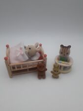 Sylvanian Families Baby Squirrel, Baby Rabbit, Accessories Bundle; Cot, Walker. for sale  Shipping to South Africa