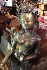 Brass lakshmi sculpture for sale  PWLLHELI