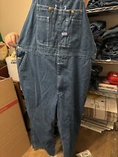 Big Smith Dark Blue Denim Jean Overalls Bibs Workwear Carpenter Farm Men's , used for sale  Shipping to South Africa