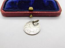 Used, Victorian South African Sterling Silver Threepence Coin Charm 1896 Antique for sale  Shipping to South Africa