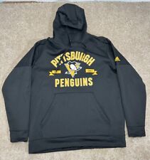 Moletom Adidas Pittsburgh Penguins NHL preto com capuz XL EUC CLimawarm, usado comprar usado  Enviando para Brazil