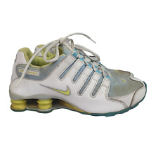 Usado, Tênis de corrida Nike Shox NZ 6Y feminino 8 branco azul 312807-431 tênis raro 2008 comprar usado  Enviando para Brazil