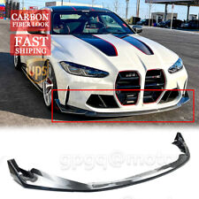 For BMW G80 M3 G82 G83 M4 2021-2024 CSL Style 5x Carbon Fiber Front Bumper Lip  for sale  Shipping to South Africa