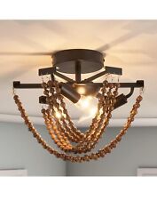 large wood bead chandelier for sale  Marion