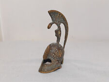 Estatueta capacete grego espartano vintage bronze metal guerreiro grego miniatura, usado comprar usado  Enviando para Brazil