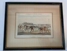 Sucatas de corrida antigas coloridas à mão estampa de corrida de cavalos Ackermann’s Harris 1850 comprar usado  Enviando para Brazil