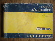 Peugeot 505 manuel d'occasion  Batz-sur-Mer