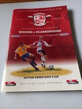 Woking football programme for sale  Shipping to Ireland