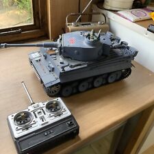 Heng Long 3818 Tiger Tank RC / FM Radio 1:16th Scale Model Tank, used for sale  BRACKNELL