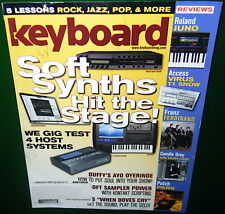 Ayo Oyerinde Tour Rig: ROLAND VK-8, RD-700SX XP-30 in 2009 Keyboard Magazine, used for sale  Canada
