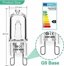 10X G9 25W 40W 60W Warmweiß Halogenlampe Leuchtmittel Birne 230V 240V comprar usado  Enviando para Brazil