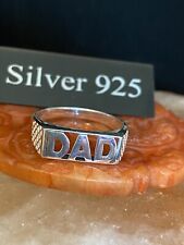 Silver dad signet for sale  BRIGHTON