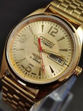 Relógio de pulso masculino Citizen automático 21 joias folheado a ouro -Ref 8200 comprar usado  Enviando para Brazil