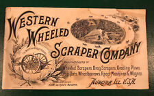 Vintage Western Wheel Scraper Company Catálogo Aurora, Ill **Raro** comprar usado  Enviando para Brazil