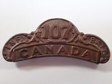 Canada 107th infantry for sale  REIGATE