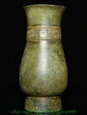 Usado, Vaso antigo Shang chinês bronze mercadoria dinastia besta Zun 6,2" garrafa comprar usado  Enviando para Brazil