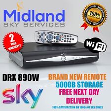 SKY+ HD BOX 500GB WIFi CONSTRUÍDO EM RECEPTOR/GRAVADOR SLIMLINE + CONTROLE REMOTO E CABO DE ALIMENTAÇÃO comprar usado  Enviando para Brazil