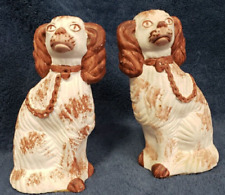 Usado, Par de estátuas vintage Cavalier King Charles Spaniels de cerâmica pesada 6" de altura comprar usado  Enviando para Brazil