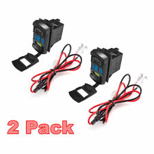 2XUSB carregador de telefone de carro QC3.0 PD porta balancim interruptor com voltímetro para barco 12V trailer comprar usado  Enviando para Brazil