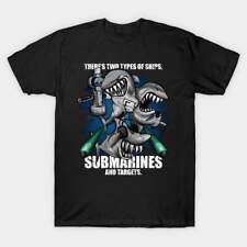 Usado, Camiseta unissex nova com etiquetas There's Two Types of Ships Submarines Targets Funny Shark comprar usado  Enviando para Brazil