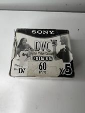 Sony DVC Premium Mini DV Caixa de 5 Fitas Cassete de Vídeo Digital Abertas Frete GRÁTIS comprar usado  Enviando para Brazil