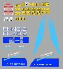 Fiat-Hitachi fh 40.2 decalcomanie adesive, kit Completo na sprzedaż  Wysyłka do Poland
