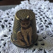 Thimble brass cat for sale  Riverside