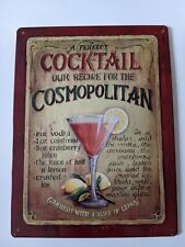 Blechschild cocktail cosmopoli gebraucht kaufen  St.Kilian