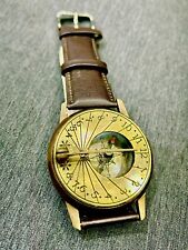 Antiguo reloj de pulsera steampunk de latón brújula náutica segunda mano  Embacar hacia Argentina