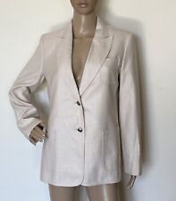 Blazer MAX MARA, mistura de seda, linho e lã, tamanho 8 EUA, 10 GB, 38 DE, 42 IT, usado comprar usado  Enviando para Brazil