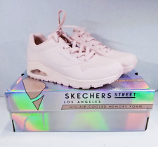 Tênis Skechers Street Uno-Frosty Kicks tamanho 7.5 - Rosa claro comprar usado  Enviando para Brazil