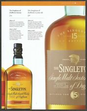 Whisky escocés de malta de Dufftown THE SINGLETON - 2014 recorte de revista  segunda mano  Embacar hacia Argentina