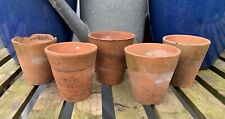 5 Small Vintage Clay Terracotta Hand Thrown Plant Pots 8-9cm (24) for sale  Shipping to South Africa
