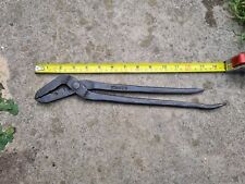 Vintage Antique Forgers Blacksmith Tongs With Angled Head  for sale  Shipping to South Africa
