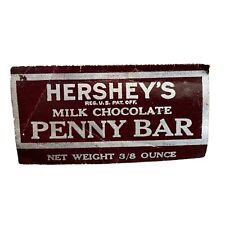 Envoltório vintage Hersheys Penny Bar chocolate ao leite doces Hershey’s 3/8 onças comprar usado  Enviando para Brazil