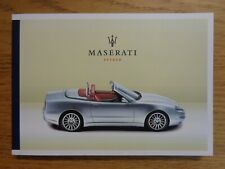 Maserati spyder owners d'occasion  Expédié en Belgium