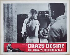 Crazy Desire (La voglia matta) 1964 Catherine Spaak undressing! US Lobby Card myynnissä  Leverans till Finland