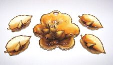Vintage Morimura Nippon Hand Painted Vibrant Acorns Plate Servers RARE for sale  Shipping to South Africa