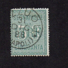 Italy 1884 50l for sale  HIGH PEAK