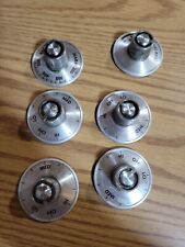 Vintage Kelvinator Stove Range Burners Oven selector Knobs set of 6, used for sale  Shipping to South Africa