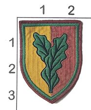 Usado, Parche de escudo bordado rojo amarillo verde hojas cruzadas militares alemanes vintage segunda mano  Embacar hacia Argentina