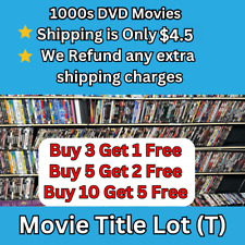 DVD Pick & Choose Lote de Títulos de Filme (T) Frete de Taxa Fixa DVDs Grátis com Compra comprar usado  Enviando para Brazil